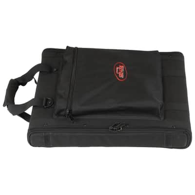 SKB Cases 1U Series Soft Rack Case with Steel Rails, Heavy Duty Zippers, Outer Pocket, and Shoulder Straps, For Wireless Microphone Systems and Pre-Amps image 2