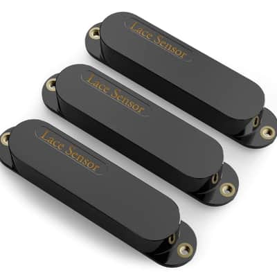 LACE Sensor "Triple Gold Set" 3-Pack Single Coil Pickups - Black image 3