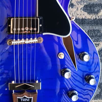 Gibson Trini Lopez Custom Shop 1964 Figured Top 2024 - Viper Blue image 7