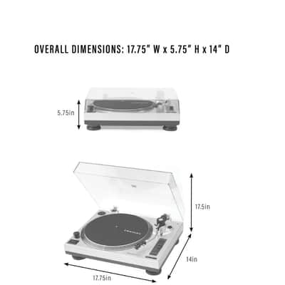 Crosley C100BT 2-Speed Bluetooth  Turntable, Champagne-NEW image 9
