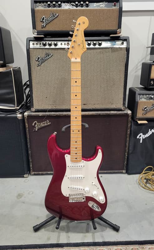 Fender Jimmy Vaughn Partscaster Strat 2007 - Candy Apple Red W/ Case (C016-30)