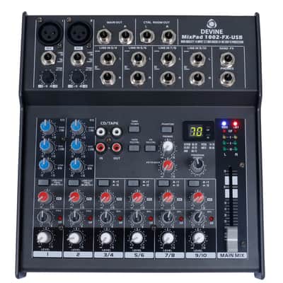 Devine MixPad 1002-FX-USB 10-Channel Mixer with FX and USB Bild 4