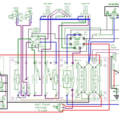 KLD GT5 hand wired SE 6L6 5w tube guitar amp kits image 2