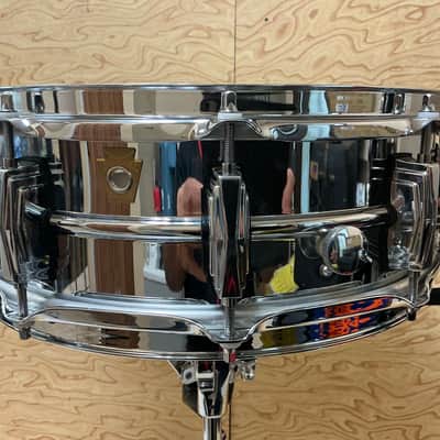 Ludwig LM400 Supraphonic 5x14" 10-Lug Aluminum Snare Drum 1985 - Present - Chrome-Plated image 4
