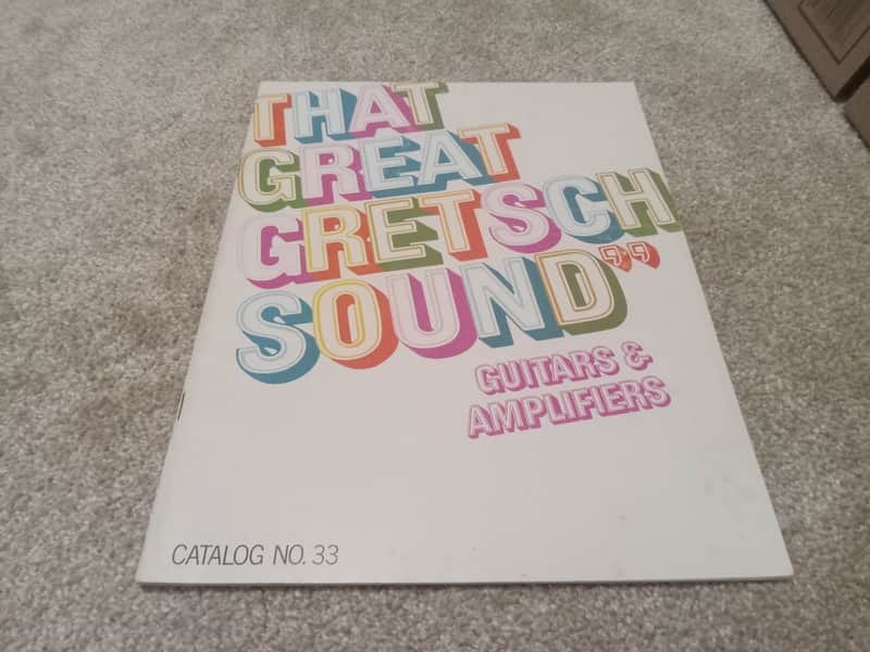 Vintage 1968 Gretsch Guitar, Bass, Amplifier Catalog! Rare, Original Case Candy, Paperwork! image 1