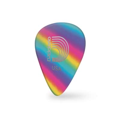 D'Addario Rainbow Picks 1,00 mm 10-Pack, 1CRB6-10 - Set of Picks image 2