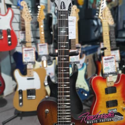 Michael Kelly Patriot Decree 'LP' Style Electric Guitar in Open Pore Tobaccoburst image 4