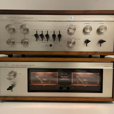 Luxman CL-350 & M-150 – Stereo Pre-Amplifier / Power Amplifier Set – Fully Recapped image 2