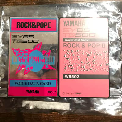 Yamaha SY85 / TG500 - ROCK & POP II - Waveform & Voice Data Cards - W8502 & D8502