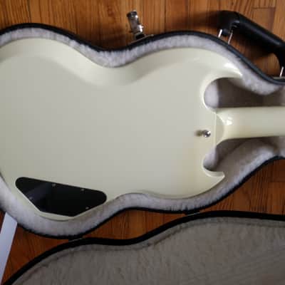 Gibson SG Standard-Lefty Left Hand w/ Historic Upgrades 61'-Ultra Rare MINT 2012-White image 9