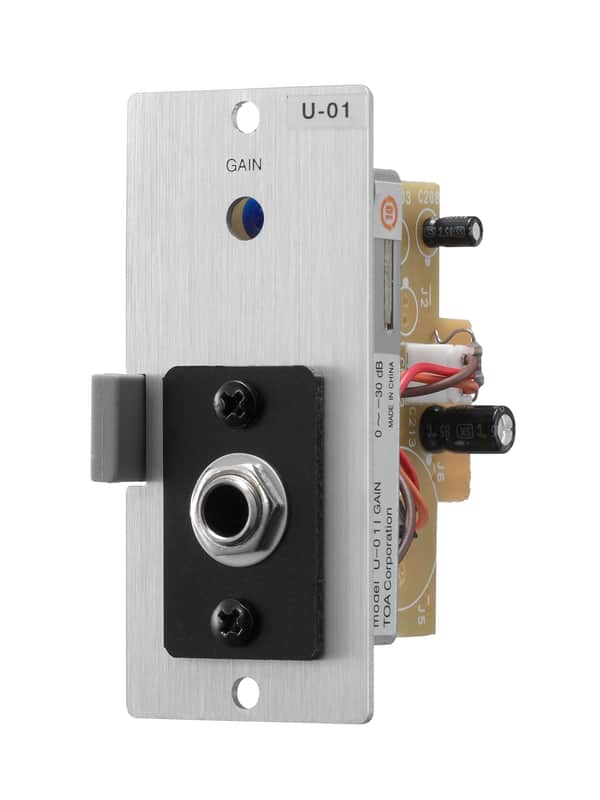 TOA U01P Unbalanced Line Input Module for 900 Series Amplifier, 1/4 Female image 1