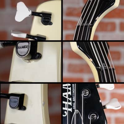 Hamer FBIV Classic White Built for Eric Brittingham of Cinderella 1988 w/Hard Shell Case image 12
