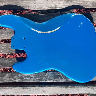 Jazz Bass Body Aged Patina Relic vivid LAKE PLACID BLUE mist PLACE YOUR ORDER    by JVGuitar image 5