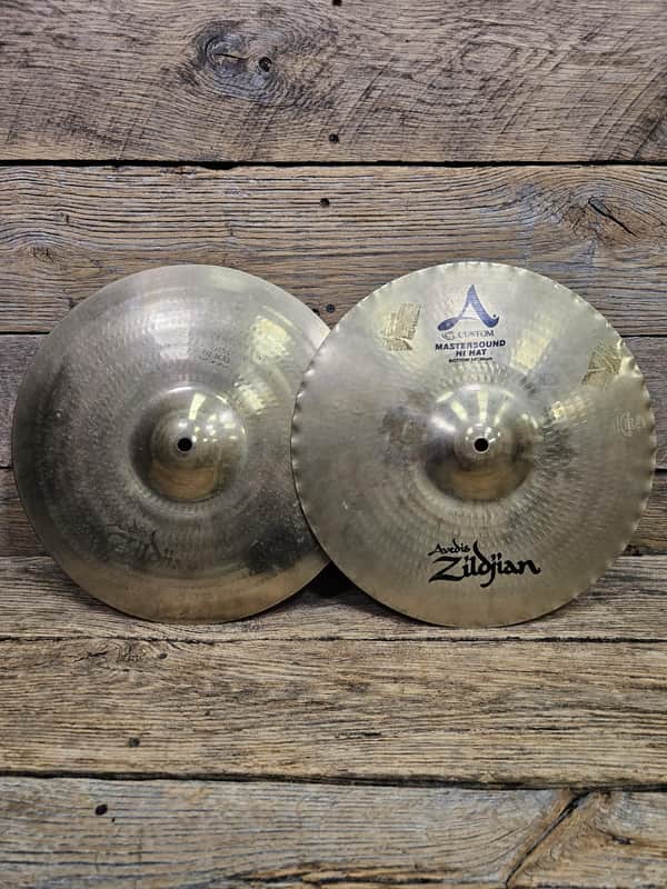 Used Zildjian A Custom Master Work 14" Hi Hat image 1