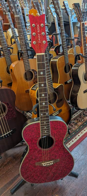 Rock Guitar Daisy Sparkle Pink Electric - | Acoustic Deep 0 Pixie