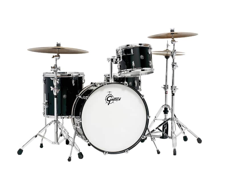 Gretsch Renown 4-pc Drum Set (24/13/16/14 Snare) - Piano Black image 1