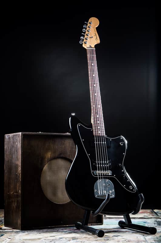 2010 MIM Fender Blacktop Jazzmaster Offset Electric Guitar Black