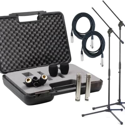RODE NT5-MP Matched Pair of NT5 1/2" Cardioid Condenser Microphones w/ 2 Cables and Stands image 1