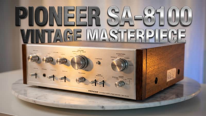 πΆβ¨ Pioneer SA-8100 Vintage Integrated Amplifier w/ Wood Case β Serviced, Cleaned, 3+ Hour Bench Tested image 1