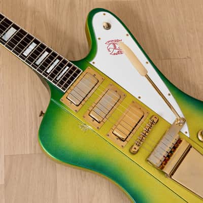 2000 Gibson Custom Shop Firebird VII Green Sparkle Burst w/ Case image 7