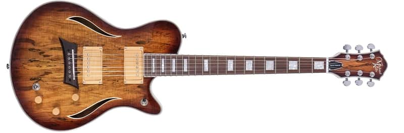 Michael Kelly Hybrid Special Spalted Maple Burst Electric Guitar Bild 1