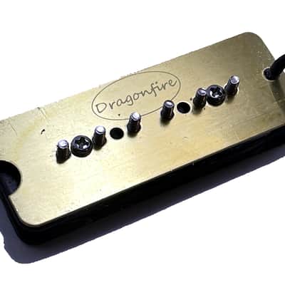 Dragonfire Soapbar P90 Bridge Pickup, Passive Soft Wound Vintage A5 Bridge Position Dedicated, Black image 4