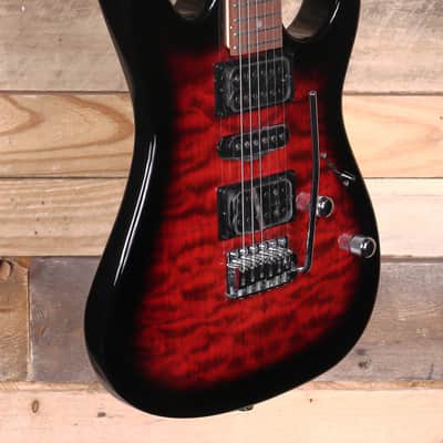 Ibanez GRX70QA Electric Guitar Transparent Red Burst image 2