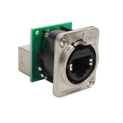 6 Seetronic SE8FDP Tactical Ethernet Pass-Through Panel Mount Connectors RJ45 image 2