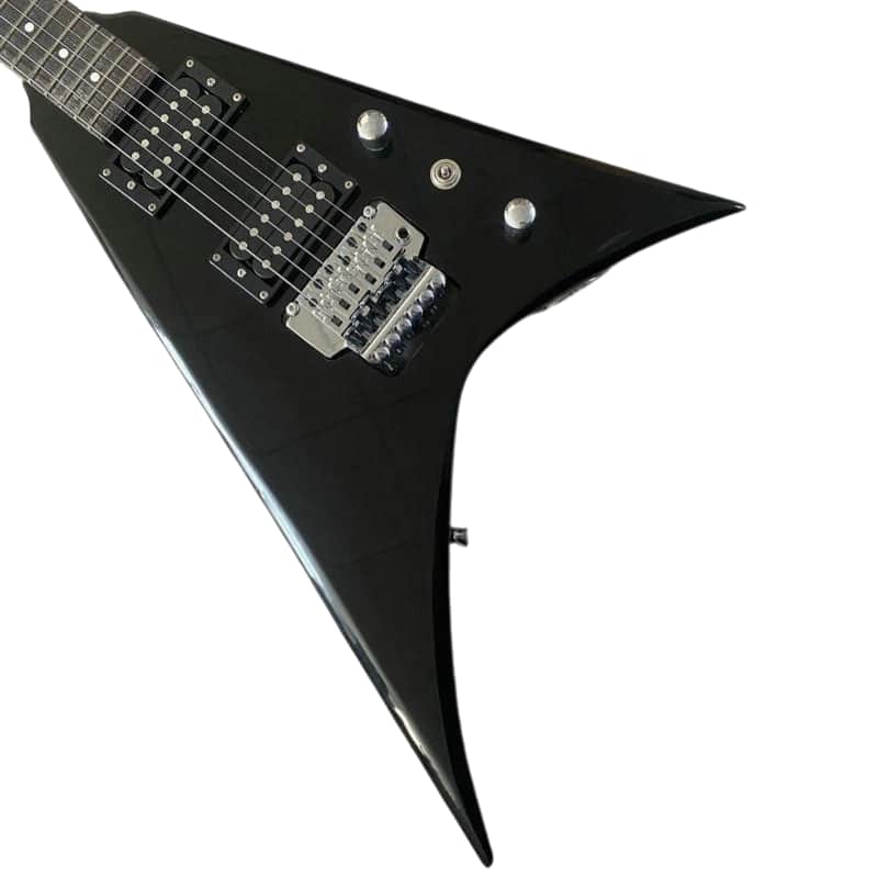 DIY Flying V Style Guitar, Solid Basswood Body, Maple Neck image 1