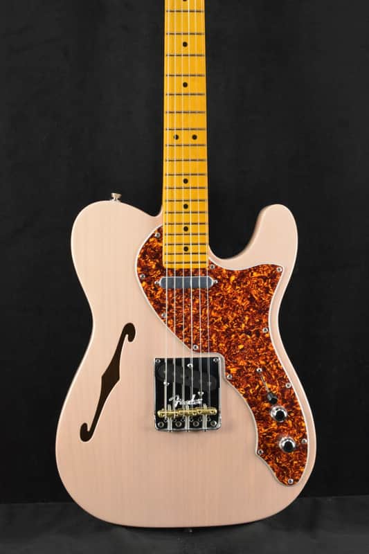 Mint Fender American Professional II Telecaster Thinline Transparent Shell Pink Maple Fingerboard image 1