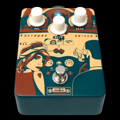 Orange Getaway Driver Overdrive Pedal, Blue image 2