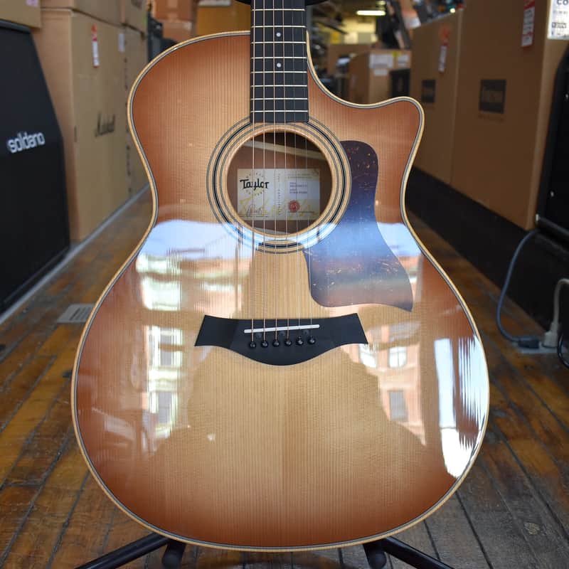 Taylor 314ce Studio Sitka Spruce/Sapele Acoustic-Electric Guitar Shaded Edgeburst w/Padded Gig Bag image 1