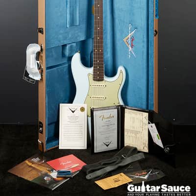 Fender Custom Shop 64 L-Series Stratocaster Journeyman Relic Faded Namm Limited Edition Custom Built 2024 - Sonic Blue (Cod.1884NG) image 18