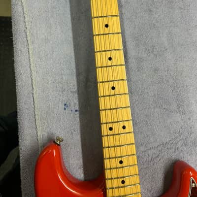 Fender  Stratocaster Partscaster 1955 Frampton Strat Recreation- Fiesta Red image 12