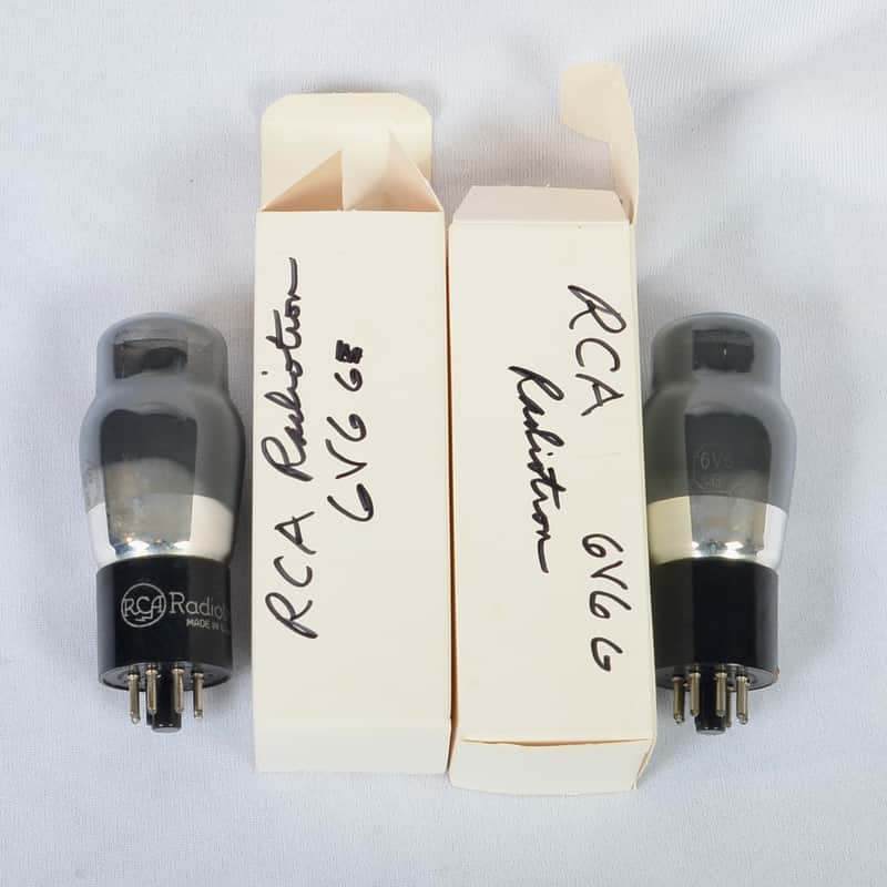 RCA 6V6G matched pair - USA - Tested image 1