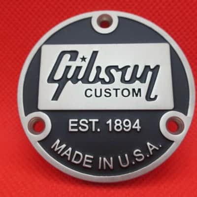 Gibson Custom Shop '59 Les Paul -Bullion Toggle Switch Cover Back Plate Badge “EST 1894"~R7 R8 R9 R0 image 8