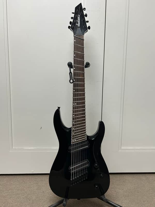 Jackson X Series SLAT8 MS Soloist Archtop 8 String Electric Multi Scale Guitar - Gloss Black image 1