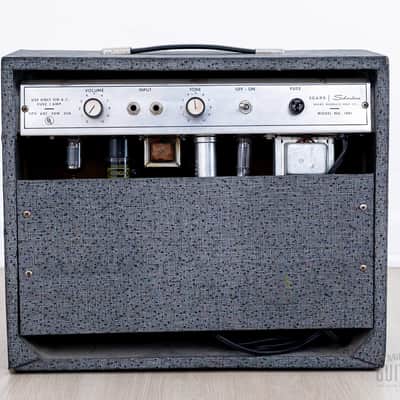 1966 Silvertone 1481 Vintage Tube Amp Class A 1x8 Jensen, Serviced image 8