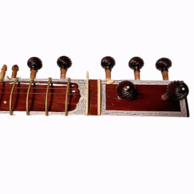 Sitar Indian Brown Sitar 7 Main String 13 Vibration With Bag Musical Instruments Gift For Professional Player and Beginners, Indian sitar image 6