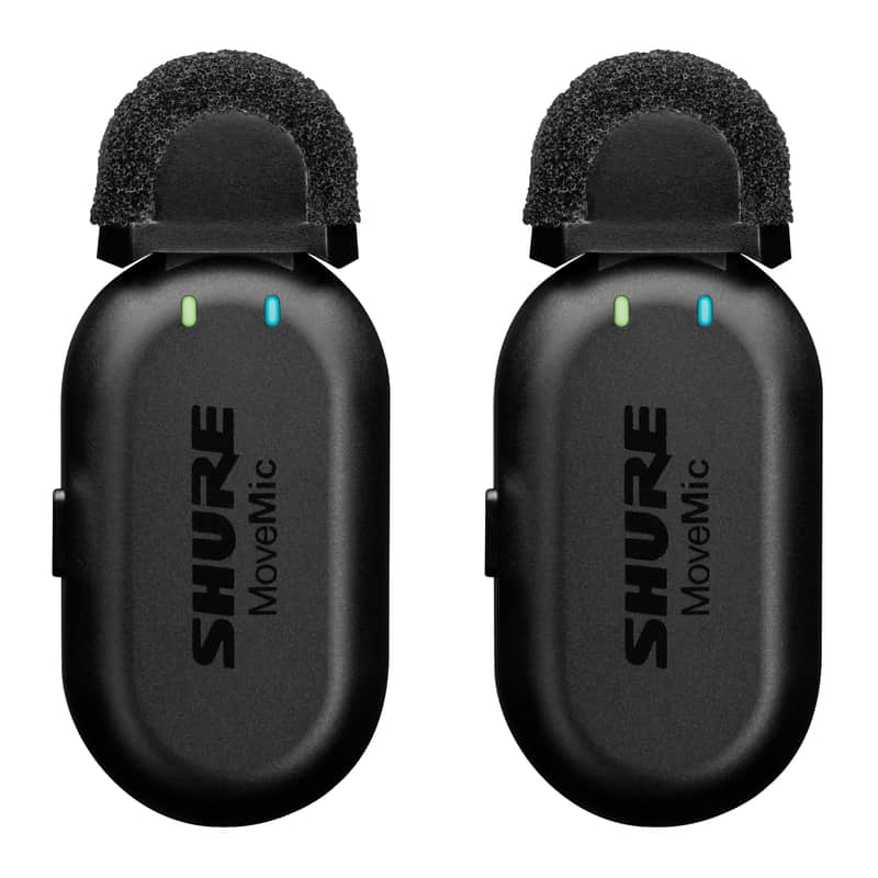 Shure MoveMic Two 2-Channel Wireless Lavalier Microphone, Z7 image 1