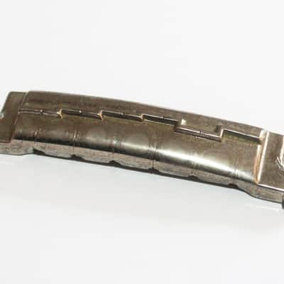 Gibson 1962 Compensated Wrap Around Tailpiece Lightning Bolt Wraparound Nickel 1963 1964 1960's image 4