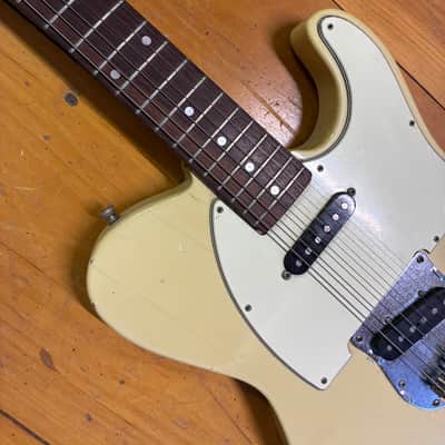 Used 1970s National Telecaster Copy Rosewood Fingerboard Vintage White image 5