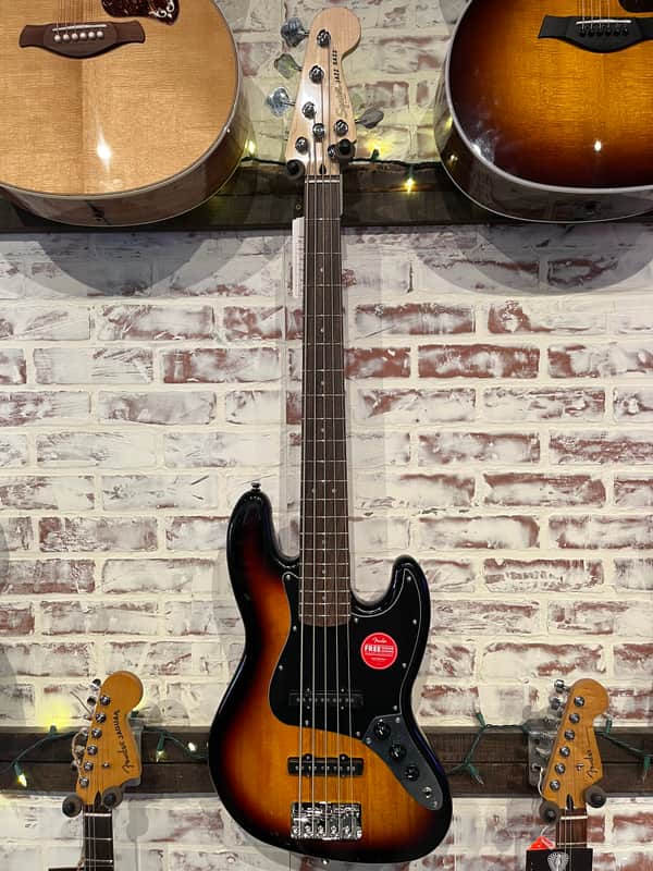 Squier Affinity Series Jazz Bass V 3-color Sunburst with Laurel Fingerboard image 1