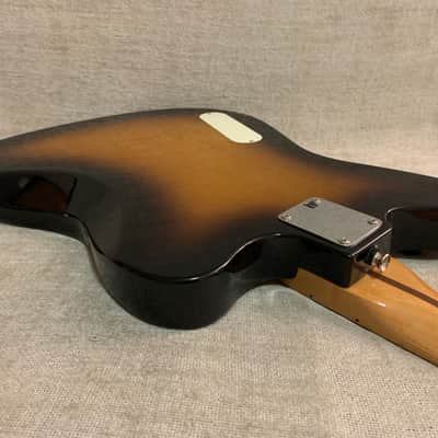 2012 Fender Pawn Shop Reverse Jaguar 32” Scale Bass Sunburst Upgraded Active Electronics & Coil Tap + TKL Case image 17