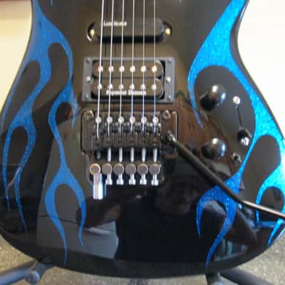 KRAMER Servant 1980's Blk w/Blue Flames image 2