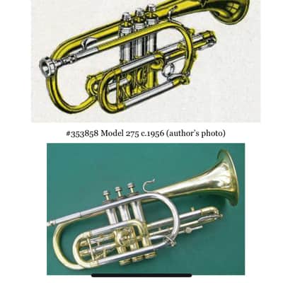Buescher Custom Built Aristocrat (1955)(Model 264) Bb cornet SN 348477 (rare) image 20