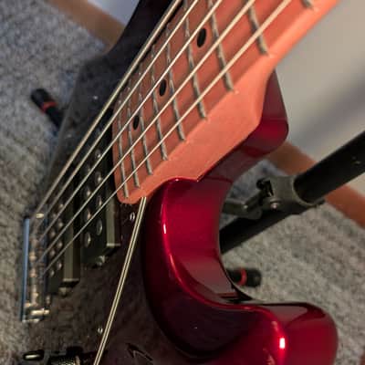 Ernie Ball Music Man StingRay 5 HH with Maple Fretboard 1999 - 2018 - Candy Apple Red image 14