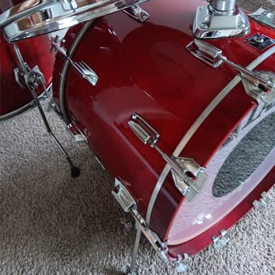 Tama Superstar Drum Set 1980s - Cherry Wine - Excellent image 7