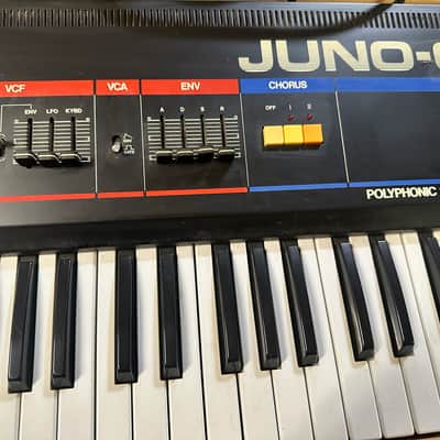 Roland Juno-6 61-Key Polyphonic Synthesizer 1982 - 1984 - Black image 4