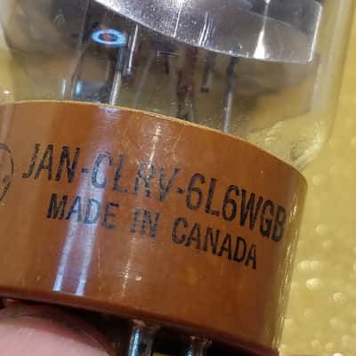 GE 0% Perfect Tight Matched Pair (2) 5881 tNOS AT1000 TESTED Vacuum Tubes Canada Smooth Plate Brown Base 6L6WGB rugged 6L6 Beam Power Tetrode 1954-1963 image 9